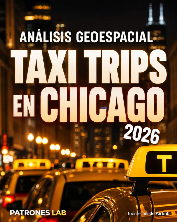 Carátula del proyecto «Análisis de Viajes en Taxi en Chicago» — Patrones Lab
