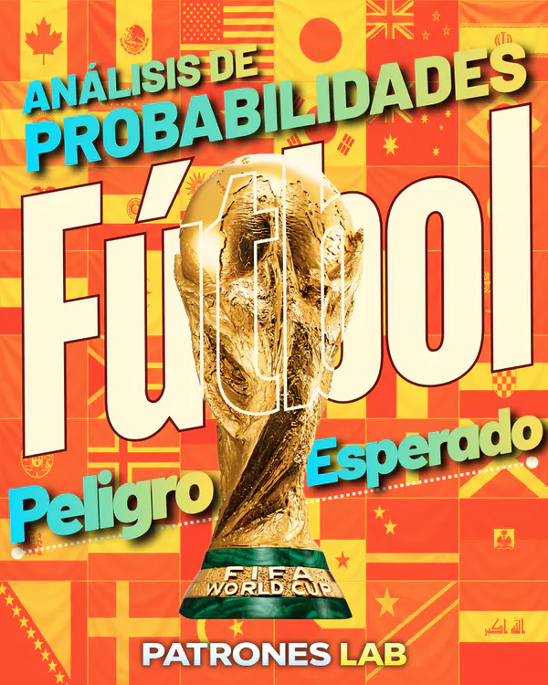 Carátula del proyecto «Probabilidades en el Fútbol · Peligro Esperado (xT)» — Patrones Lab