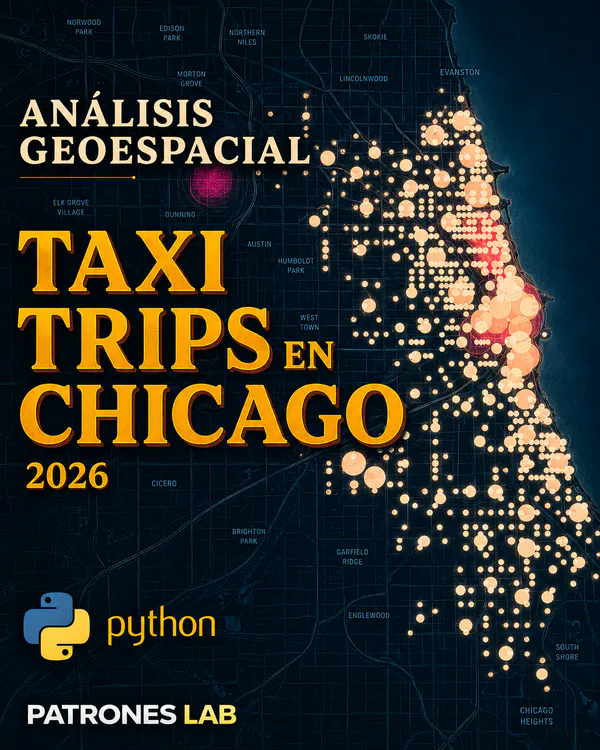 Carátula del proyecto «Análisis Geoespacial de los Viajes en Taxi» — Patrones Lab